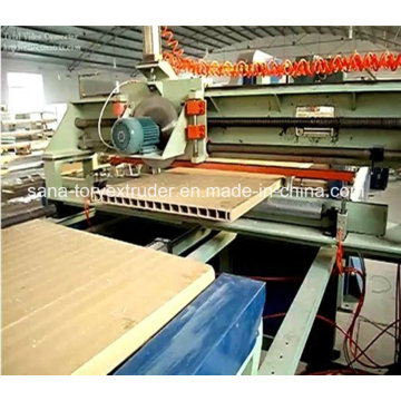 Línea de máquina de producción de extrusión de tablero de puerta de plástico de madera de PVC WPC